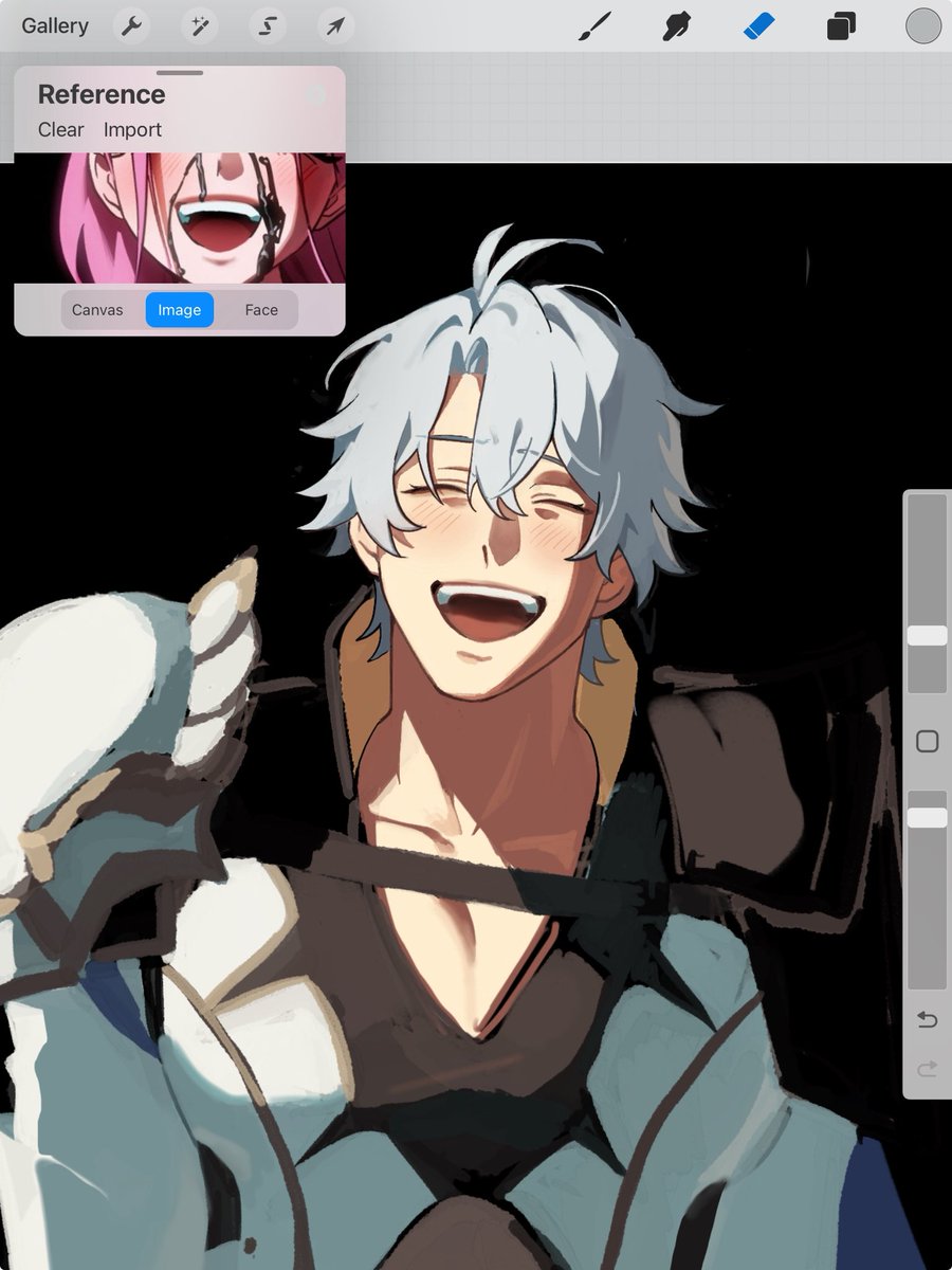 My boy…🥲 I love rendering faces. trying to mimic the qmeng style for the coloring is also pretty fun