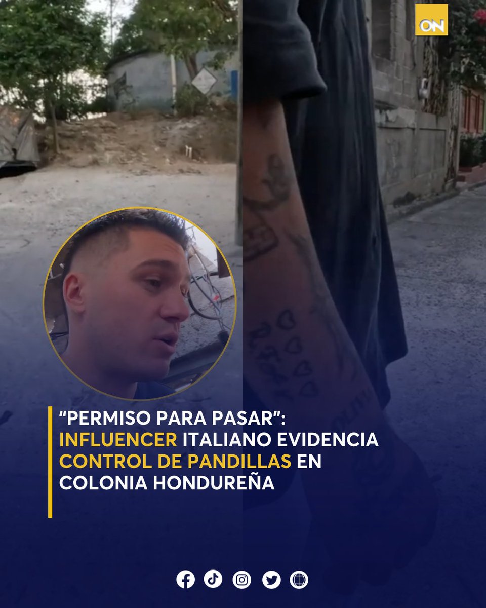 11_Noticias's tweet photo. 😰 Zazza, el italiano, recorrió una zona peligrosa de Honduras y mostró en video cómo operan las pandillas en barrios donde se necesita “permiso” para ingresar. 😥🤯
Mira el video 👉🏻: https://t.co/X1vAWIyYy8
#Zazza #elitaliano #pandillasHonduras https://t.co/VNJXE2oCXv