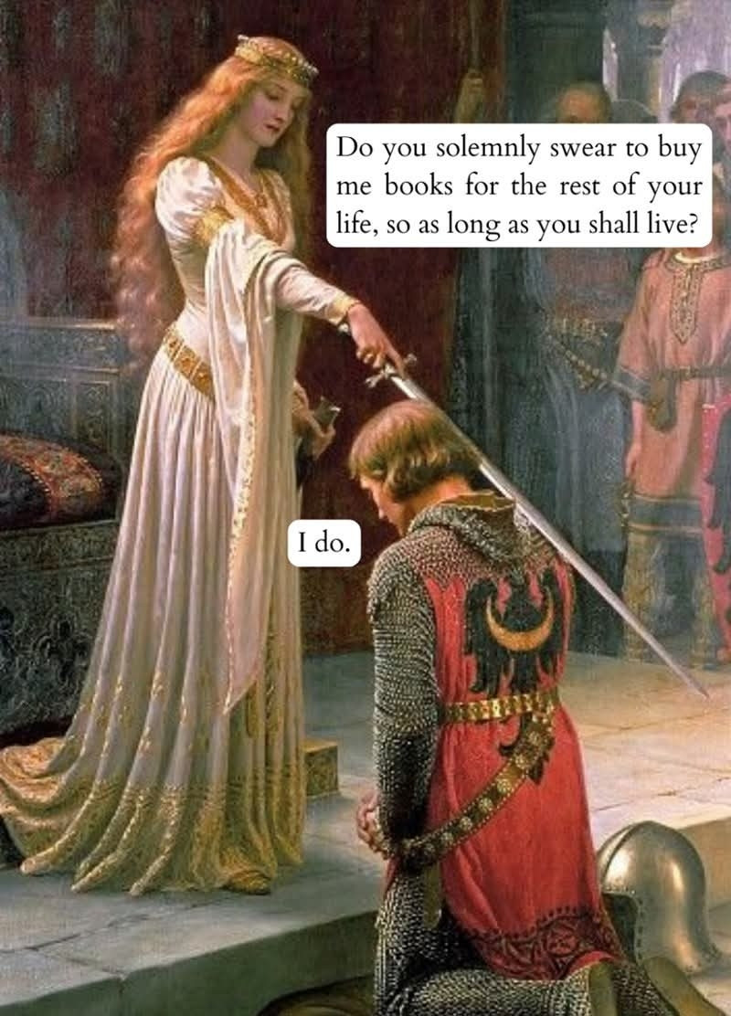 To my husband:
I dub thee the wisest knight in the realm. 🗡️
#WritingCommunity #readers #books #wisdom