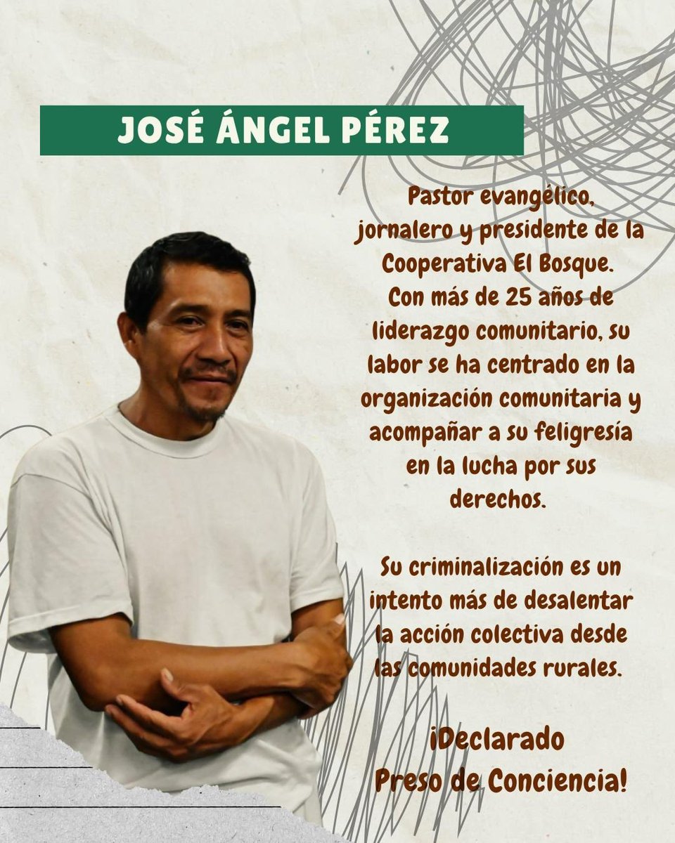 MonikR84's tweet photo. 🎙 Según Amnistía, un preso de conciencia es alguien encarcelado solo por sus ideas, su activismo o su palabra. No por cometer delitos, sino por atreverse a pensar diferente. ¿Eso merece cárcel?
#PresosDeConciencia #PresosDeConciencia #LibertadparaRuth #LibertadparaAlejandro #LibertadparaJoseAngel, @AmnistiaOnline, @Cristosal, @revmov