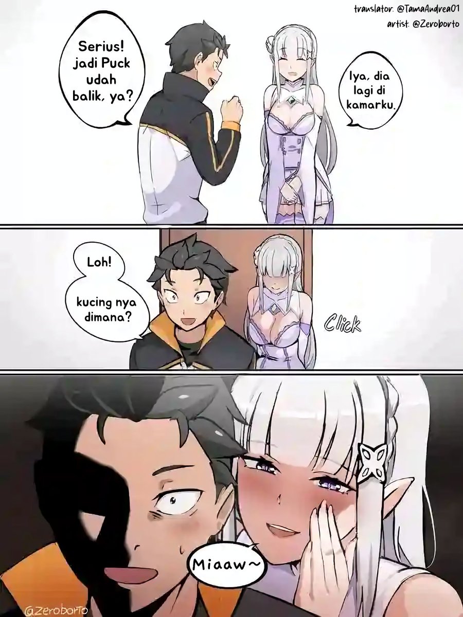 TamaAndrea01's tweet image. Alamak, lagi masuk musim kawin nih Emilia 😳 

Artist : @Zeroborto

#ReZero #ReZeroFanart #Emilia #Subaru #Anime #AnimeMeme #AnimeIndonesia #Mangatranslation #MangaTL #Otaku