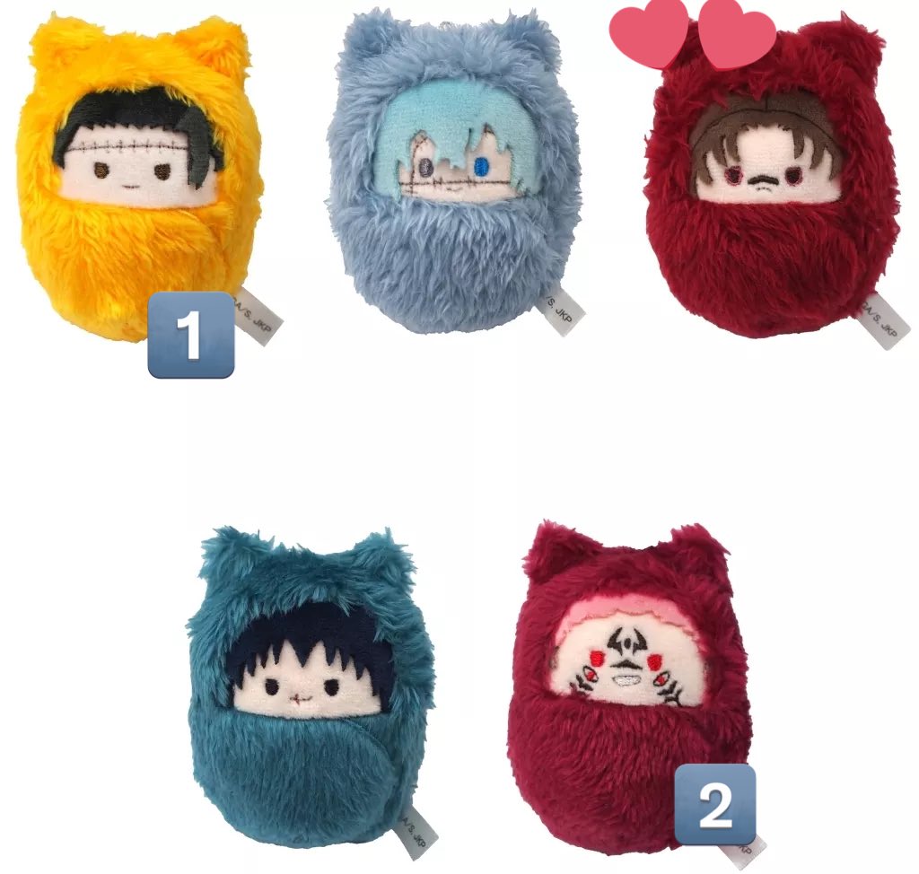 呪術廻戦 くるみたぴぬい 

譲 宿儺 2 夏油1

求 脹相

当方2又3⇔相手様1又2交換希望です！

どうしても1点だけでもほしくて切実に探しております🥲気軽にお声かけしてください😊