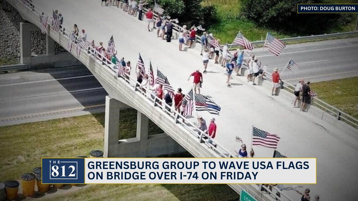 A patriotic tradition will continue an I-74 overpass in Greensburg on Friday!

Read here: 812noww.com/post/greensbur…
