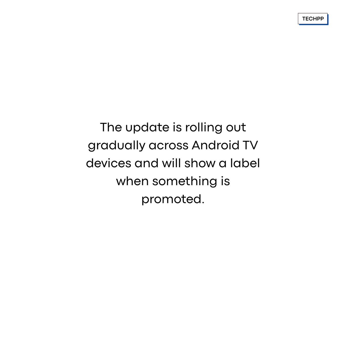 techpp's tweet image. The Android TV home screen is getting a new Play next promoted row 

#AndroidTV #PlayNext #GoogleTV #TVUpdate