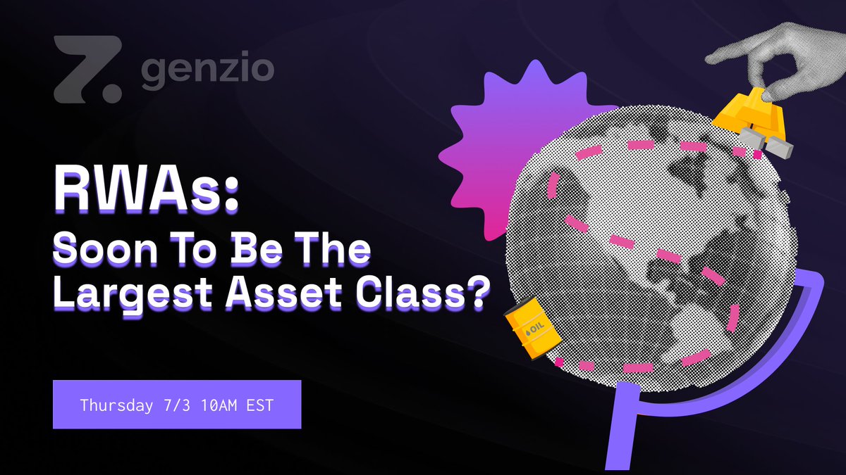 RWA's are one of the most rapidly growing asset classes in crypto, expecting to hit the Trillions within a mere few years!💸

Join <a href="/action_ceo/">Action 💬</a> and <a href="/TokiBusa/">Toki</a> for the deeper discussion alongside <a href="/BlucollarCrypt0/">BluCollarCrypt0 / Travis</a>!

🗓️7/2 at 10 AM EST

Link Below👇