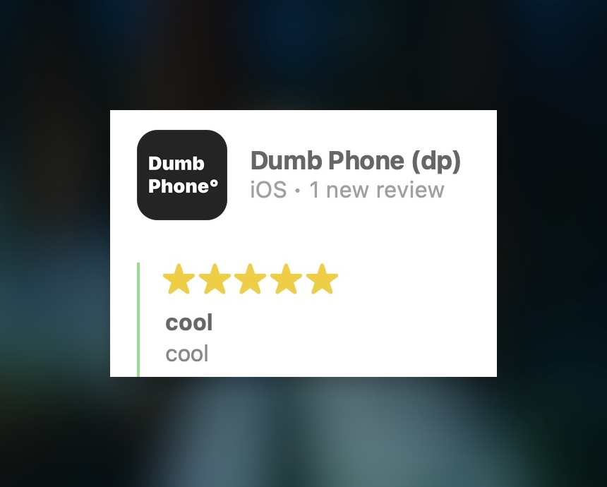 my favourite kind of review 😎