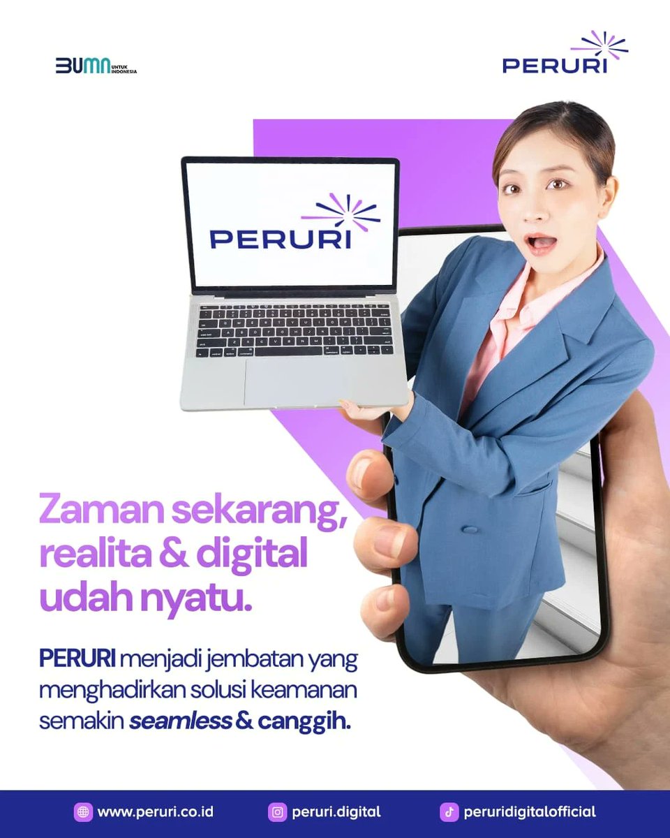 PERURI yang selalu siaga jaga kamu di balik layar. Dari sertifikat elektronik hingga teknologi anti pemalsuan digital.

#PERURIDigital #DigitalSecurity #Transformasi  #IjazahDigital #AntiPemalsuan #KeamananDigital