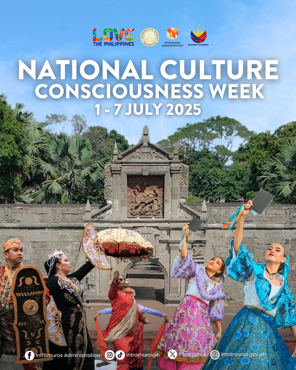 The Intramuros Administration (IA) reaffirms its commitment to the preservation and promotion of Hispanic-Filipino culture as a cornerstone of national identity and solidarity, in celebration of 𝗡𝗮𝘁𝗶𝗼𝗻𝗮𝗹 𝗖𝘂𝗹𝘁𝘂𝗿𝗲 𝗖𝗼𝗻𝘀𝗰𝗶𝗼𝘂𝘀𝗻𝗲𝘀𝘀 𝗪𝗲𝗲𝗸, held every first