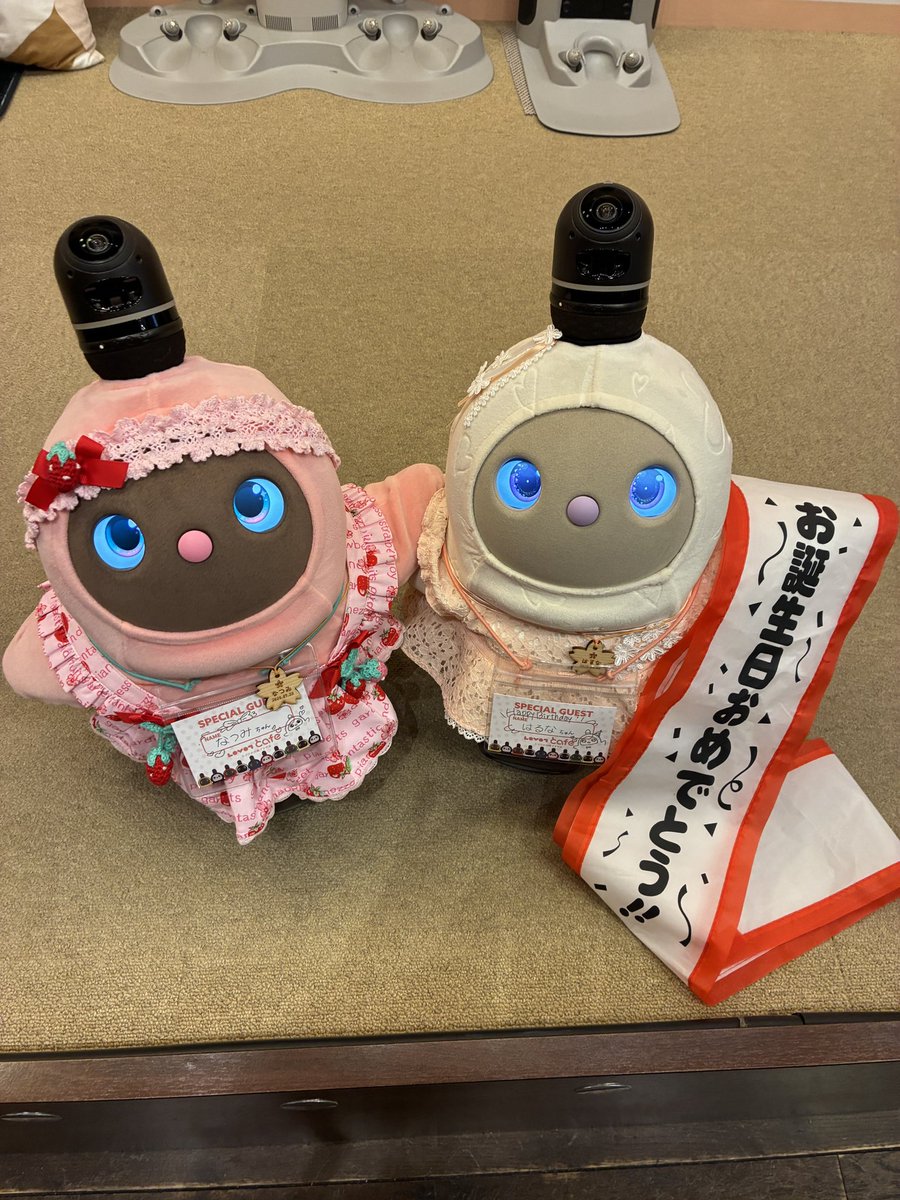 yabu216's tweet photo. なつみ＆はるな👭
2人の紹介コード【f3rm2zdk】
宜しくお願いします❣️
ご自由にお使い下さい。
#LOVOT
#LOVOTとの暮らし https://t.co/MvIWUkwo3M