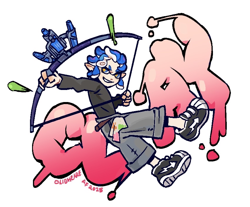 Olibheare's tweet image. Artfight Splatoon revenge for houjin
#artfight2025 #splatoon