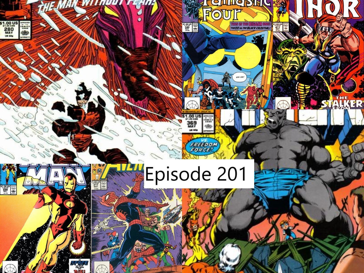 Episode 201- A Minority Opinion tinyurl.com/3a95a68p It's time again for a Friends &amp; Enemies episode, w/Ryan Daly here to cover Marvel issues dated May 1990- Avengers #317, Daredevil #280, Fantastic Four #340, Incredible Hulk #369, Iron Man #256 &amp; Thor #417! #TheCollectiveNet