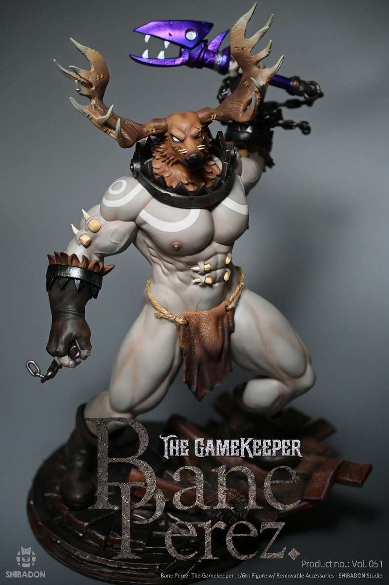 Shibadon_Co's tweet photo. We modified the design of his armor and muscular torso to transform him into a wild man adorned with mysterious tribal tattoos and sexy bone piercings🦴🦴🦴 https://t.co/f4e9yUlspk