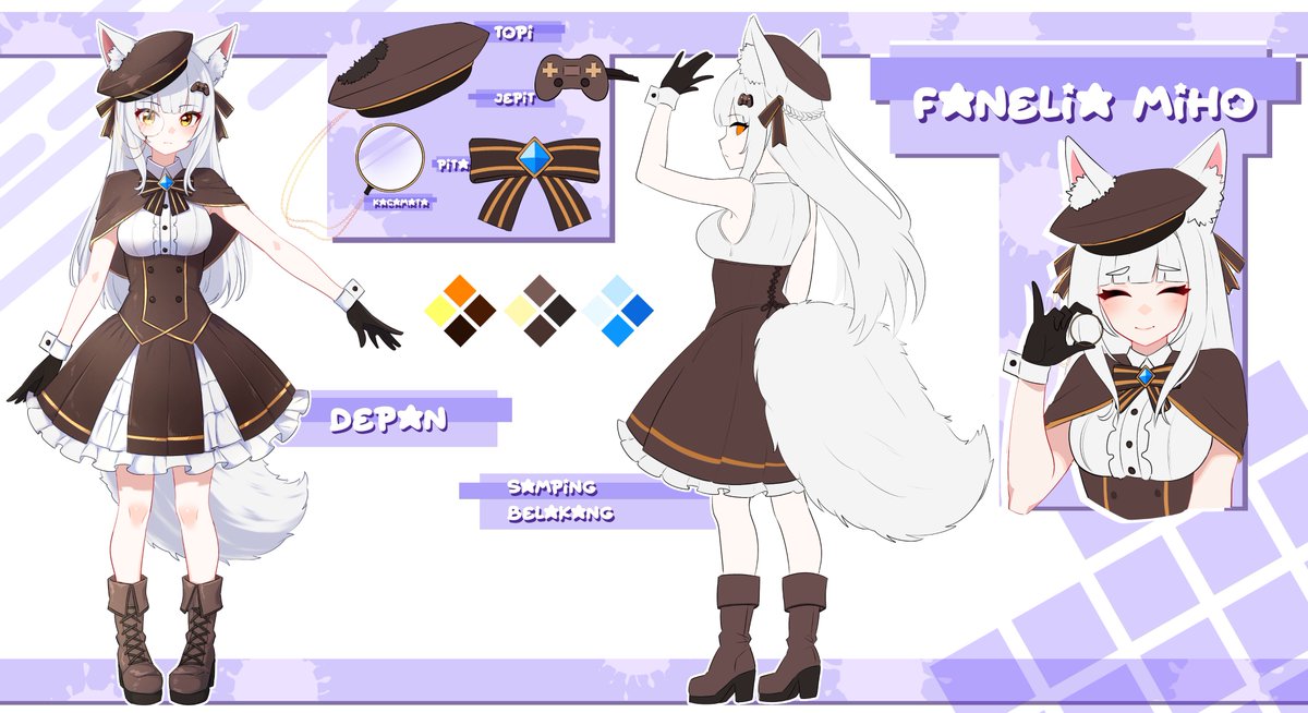 Fanelia_Miho's tweet photo. Hai kenalkan nama ku Fanelia Miho~! kalian bisa panggil aku Miho saja, jangan sungkan untuk chat 🦊
Fanelia Miho V2 Character and Reference Sheet~ Fanart : #Fanmiliarts
Meme : #Mi_Mes
Live : #Mi_Zone
Clip : #Mi_Clip
̷̶̷ ̷̶̷̷̷̶̷N̷̶̷̷̷̶̷S̷̶̷̷̷̶̷F̷̶̷̷̷̶̷W̷̶̷̷̷̶̷: #Mi_Lust https://t.co/iG5WBLUrJw