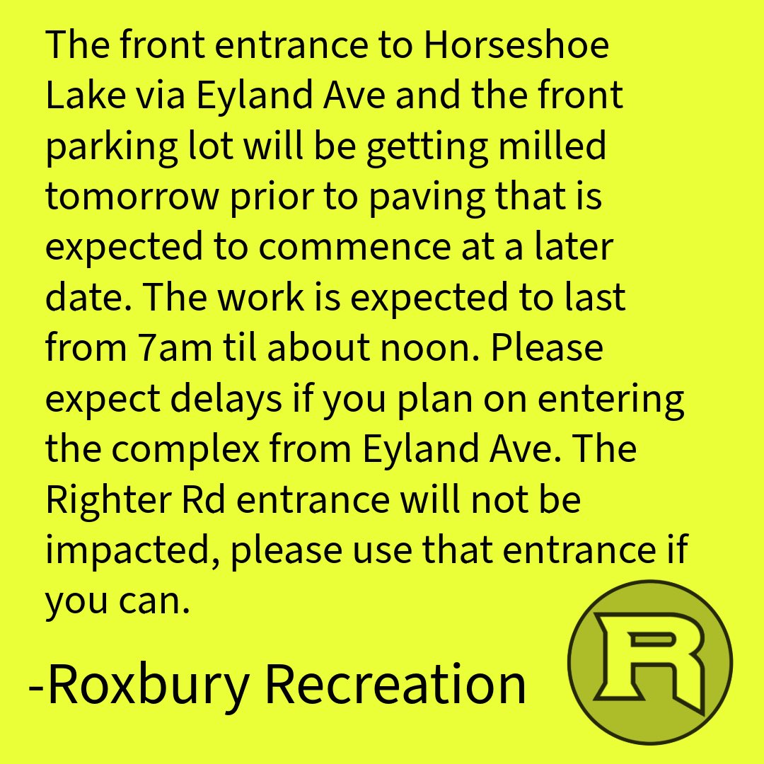 Roxbury Recreation (@roxrecreation) on Twitter photo 