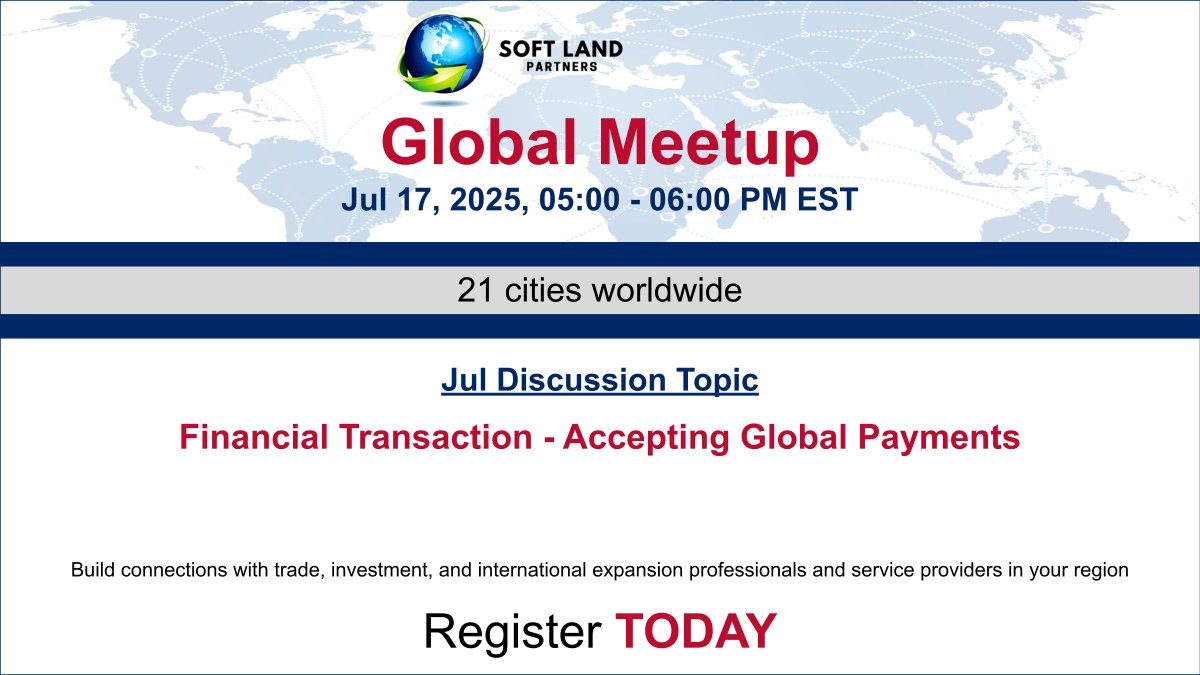 Registration is now open for the next #Global Meetup eventbrite.com/e/138195802665… #internationaltrade #globaltrade