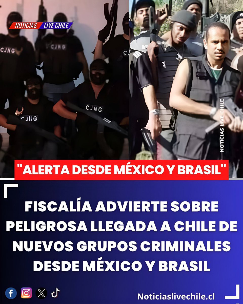 NoticiasLiveCh's tweet photo. El fiscal regional de #Antofagasta, Juan Castro Bekios, alertó este lunes la llegada al país de nuevos grupos criminales provenientes de Brasil y México, durante su intervención en la jornada de trabajo que reúne a equipos especializados del Ministerio Público, policías y agencias internacionales.

La cita, que se lleva a cabo en dependencias de la Fiscalía Nacional en Santiago, busca compartir experiencias y perspectivas respecto de los fenómenos delictivos que están presentes en el país.