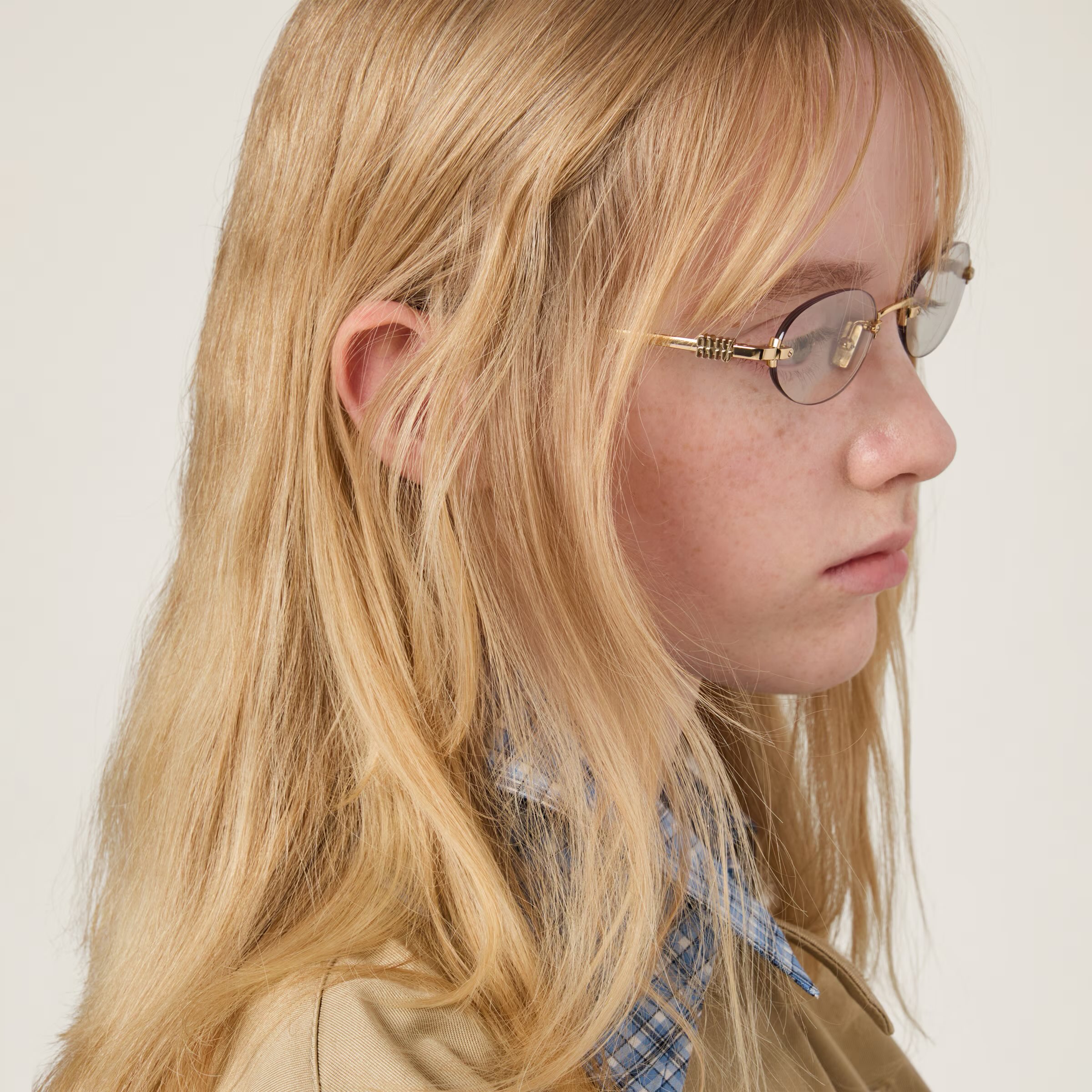 miumiu リムレスメガネ MIUMIU