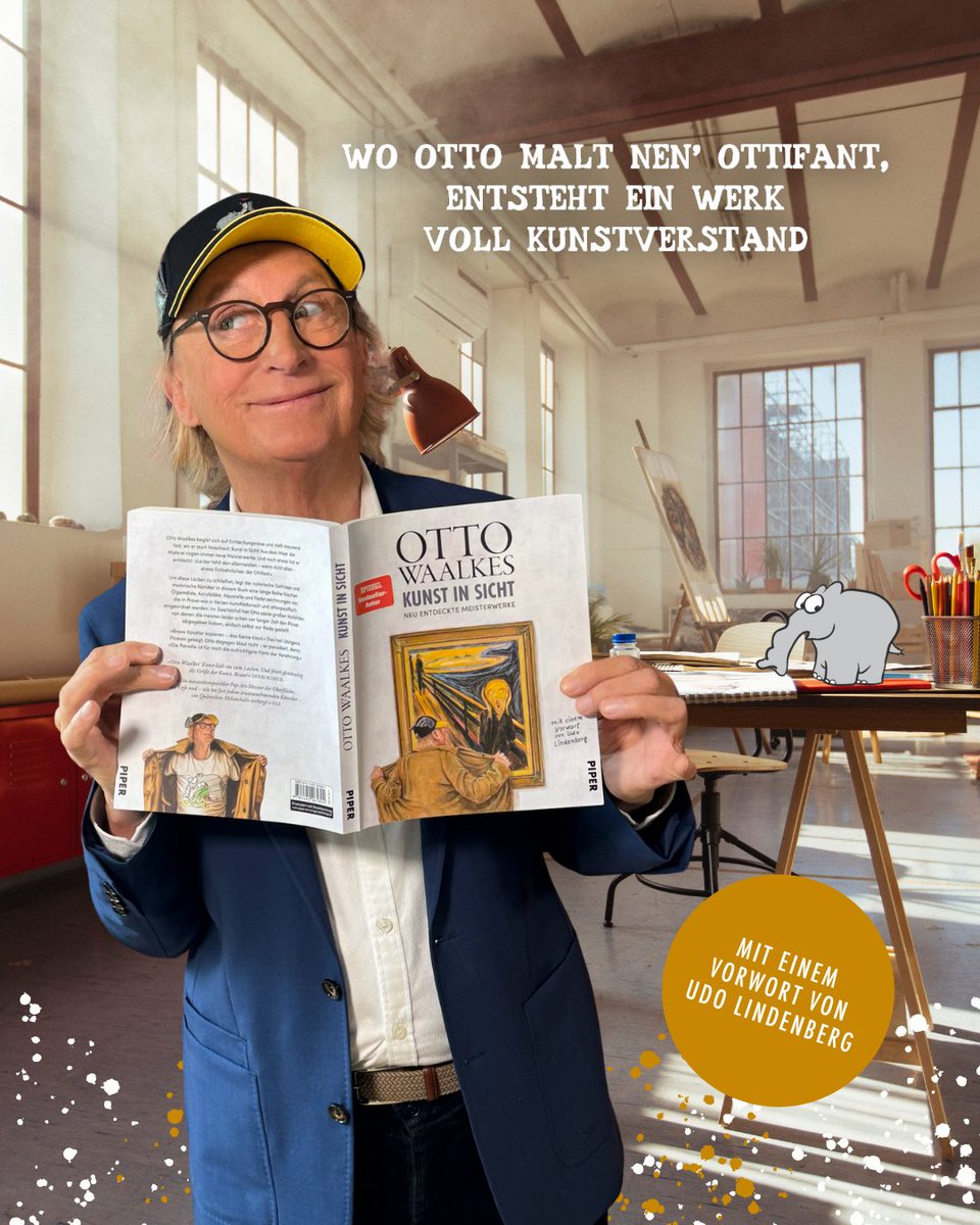 Morgen erscheint »Kunst in Sicht« von Otto Waalkes! 🎨🐘 Doch einige schlaue Ottifanten haben das Buch wohl schon in Buchhandlungen erspäht … 

»Die Parodie ist für mich die aufrichtigste Form der Verehrung.« – Otto. <a href="/OTTOausE/">Otto Waalkes</a>

Mehr dazu: brnw.ch/21wTRNq