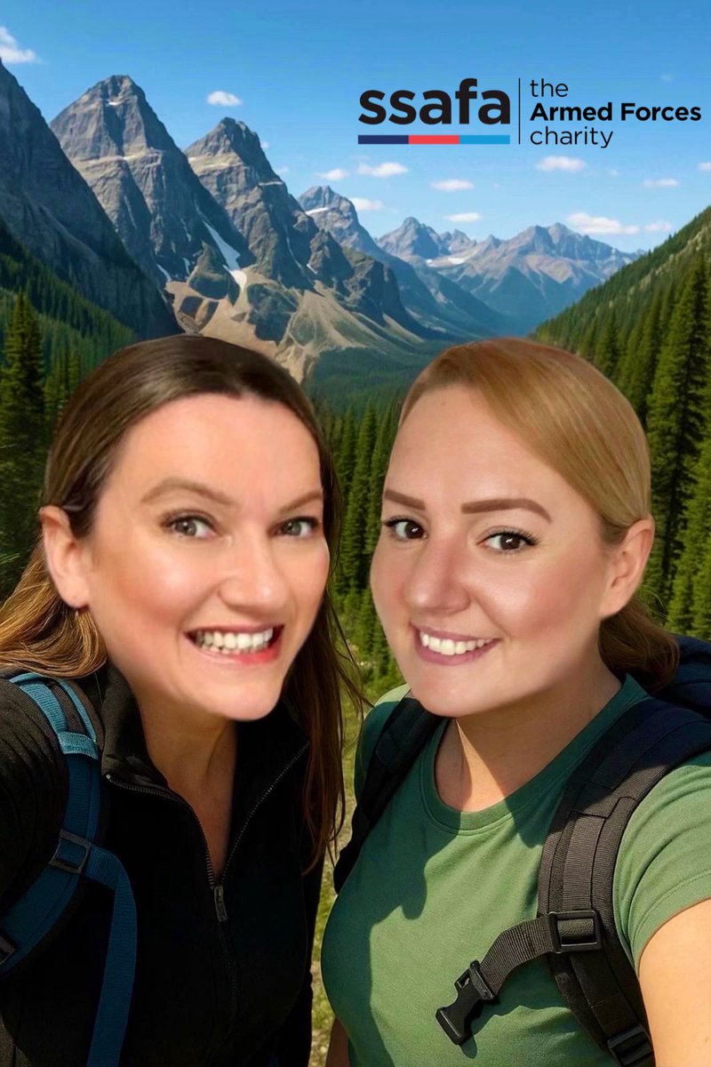 🌟 PEAKY TREKKERS IN CANADA 🌟 

3 weeks today Lou &amp; I will begin 5 days of treks, totalling 85km, in Banff National Park, to raise money for <a href="/SSAFA/">SSAFA</a> 💙❤️🩵 Please read our story and donate, if you’re able, at the link below!

Wish us luck xX

justgiving.com/team/peakytrek…