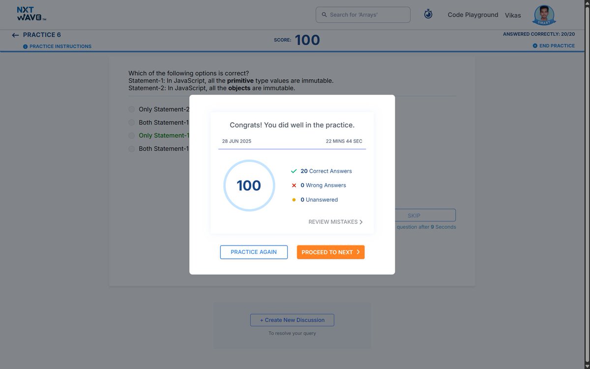 kameravikas's tweet image. #NXTWave #CCBP #JavaScriptEssentials #ModernJS #JavaScript