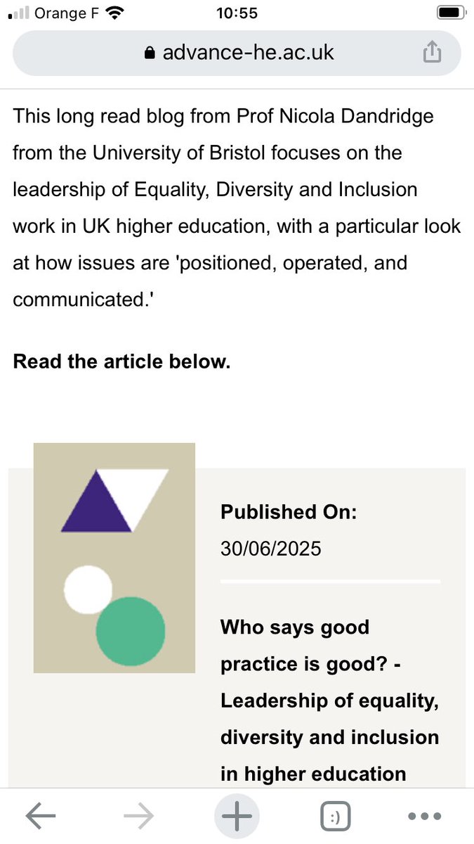 Nicola Dandridge (@nicoladandridge) on Twitter photo Reflections <a href="/AdvanceHE/">Advance HE</a> on leading EDI in higher education in the current environment advance-he.ac.uk/knowledge-hub/⦠Reflections <a href="/AdvanceHE/">Advance HE</a> on leading EDI in higher education in the current environment advance-he.ac.uk/knowledge-hub/ā¦