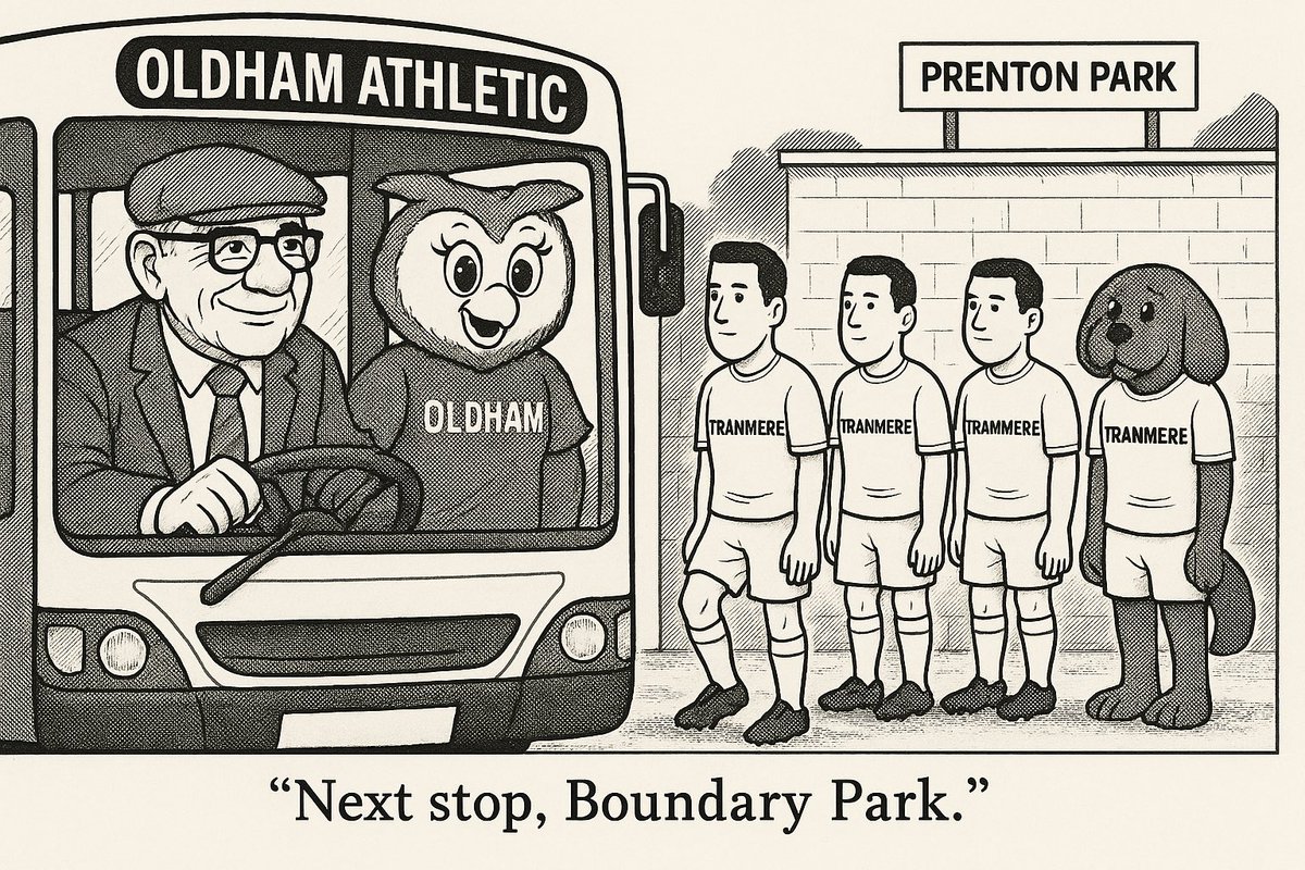 Help us kickstart a FREE monthly rehash of Beyond the Boundary.

And, yes. Pete has agreed to freeze his knackers off on the corner of Boundary Park Road.

Link: tinyurl.com/2rn5yaec

#oafc