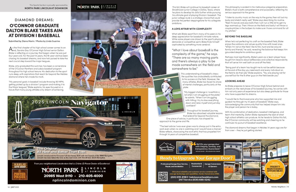O’Connor HS Athletics (@ocathletics1819) on Twitter photo Chasing greatness on every field
<a href="/Daltonblake240/">Dalton Blake</a> takes his talents to Dallas to write the next chapter of his journey. ⚾️
📰 Helotes Neighbors l All heart. All fight. #GoPanthers Chasing greatness on every field
<a href="/Daltonblake240/">Dalton Blake</a> takes his talents to Dallas to write the next chapter of his journey. ⚾️
📰 Helotes Neighbors l All heart. All fight. #GoPanthers