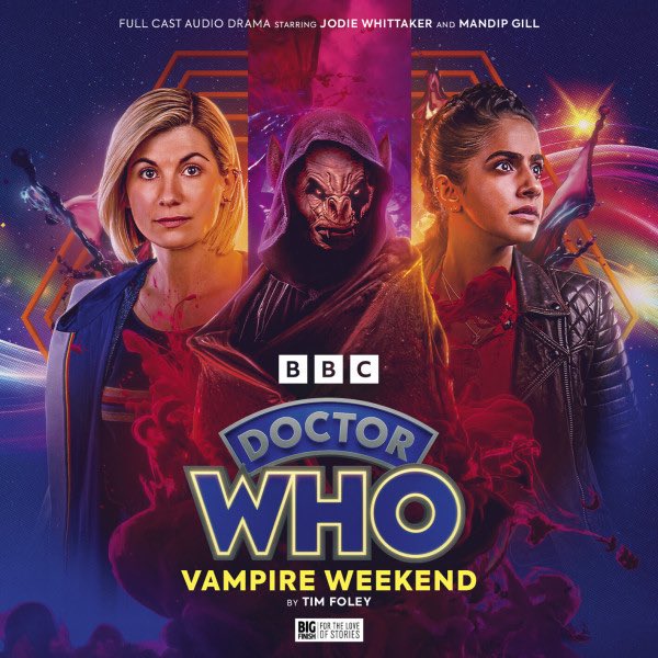 WhoMerchandise's tweet image. Out now!
Doctor Who: The Thirteenth Doctor Adventures: Vampire Weekend
Starring Jodie Whittaker & Mandip Gill
Written by Tim Foley
It’s Yaz’s friend Gina’s hen-do and the Doctor is joining the celebrations. Unfortunately, so is an ancient enemy...
bigfinish.com/releases/v/doc…