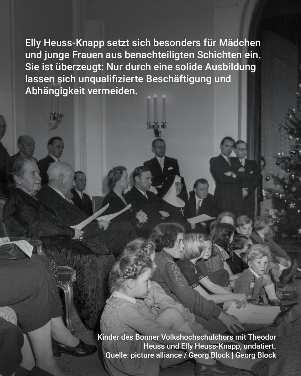 🙋‍♀️Elly Heuss-Knapp war weit mehr als nur die erste First Lady Deutschlands, sie war eine Pionierin, die aus persönlicher Überzeugung heraus das Leben unzähliger Frauen und Familien veränderte. Als Lehrerin erkannte sie früh: Bildung ist der Schlüssel zur Befreiung aus Armut und