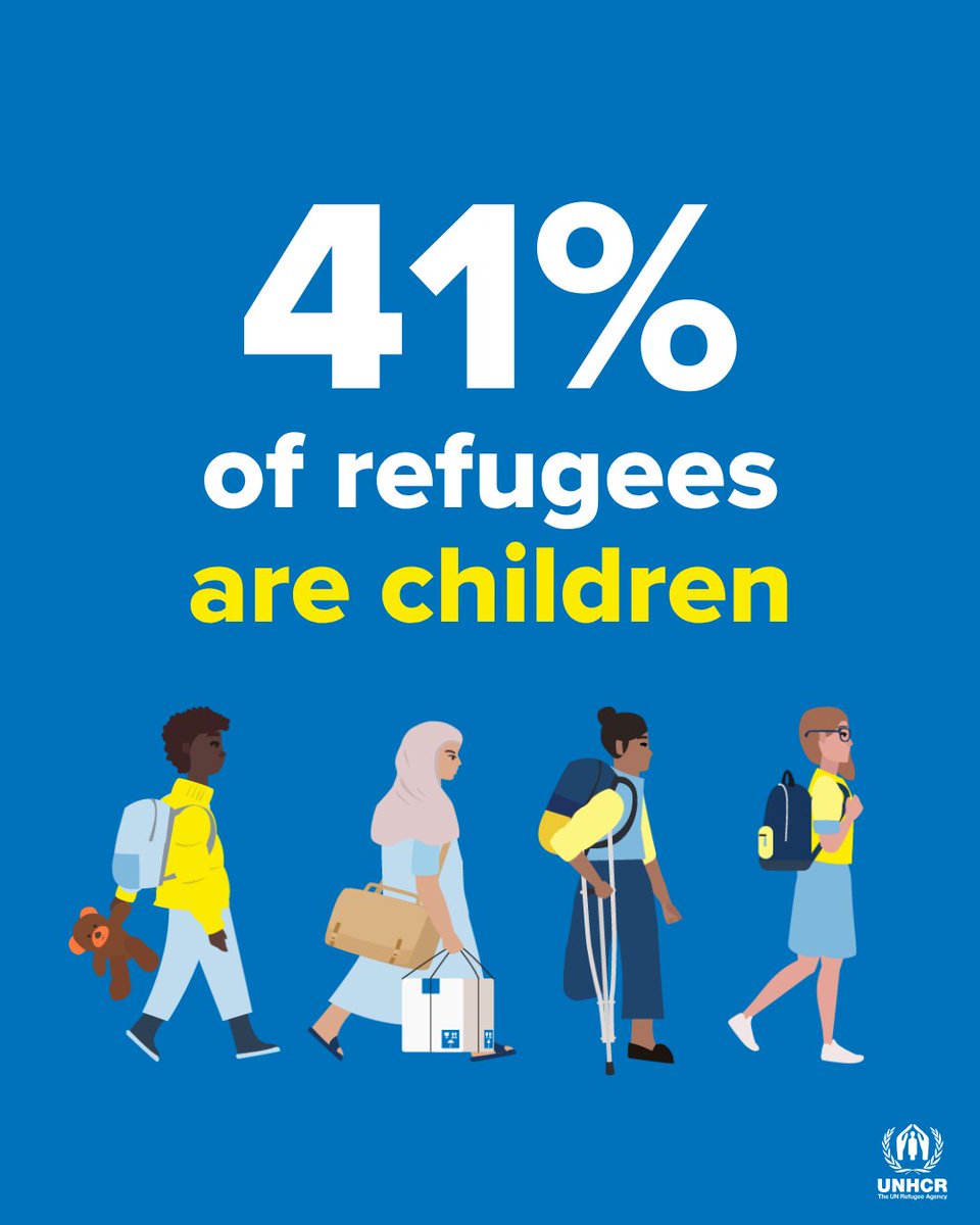 Every child deserves a childhood, yet an alarming percentage of those forced to flee are children.
Most of them are plagued by the trauma of war and violence.
We must protect them.
🔗 unhcr.org/global-trends #GlobalTrends