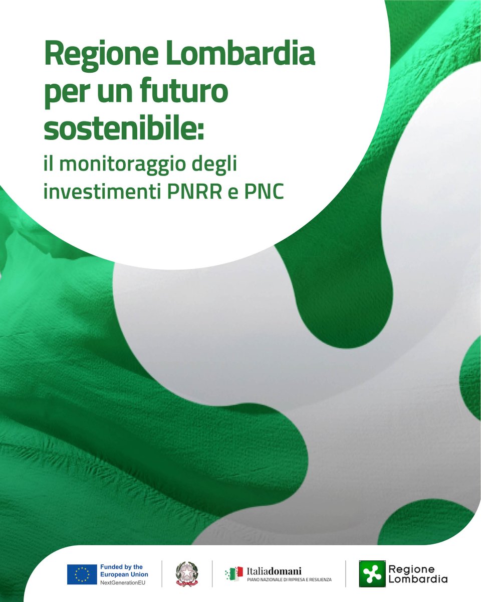 Sono più di 18 miliardi di euro le risorse #PNRR che interesseranno la #Lombardia entro il 2026.  Saranno acquistati nuovi treni e autobus non inquinanti e realizzati nuovi asili nido, scuole e piste ciclabili. Scopri il sito di monitoraggio: reglomb.it/T8zC50WkecQ
