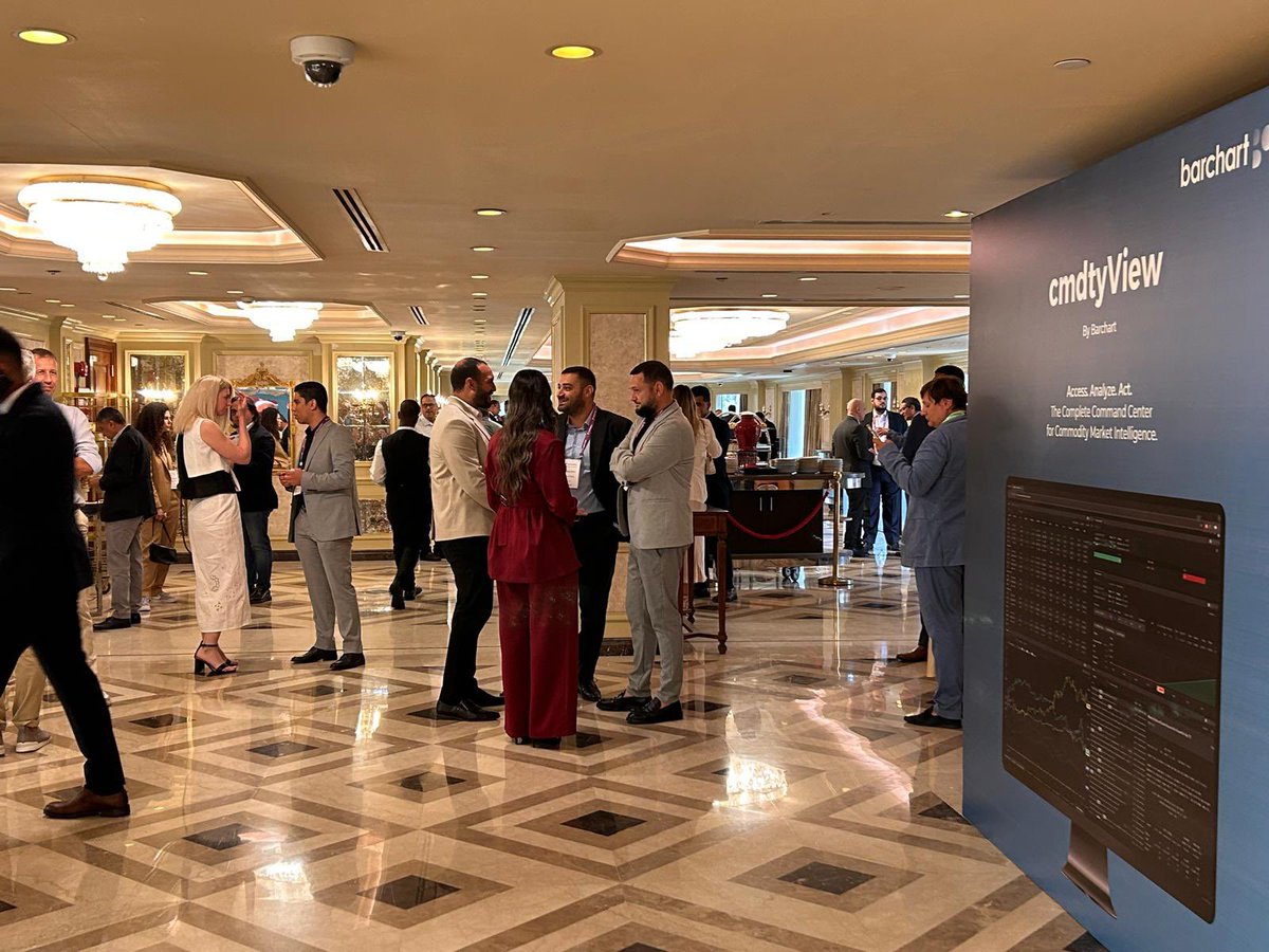 BlueOceanTS's tweet image. 🌽 Day 2 at the Global Grain MENA 2025 🌍

There’s a new commodities player in MENA @Barchart 

#globalgrain #mena2025 #commodities