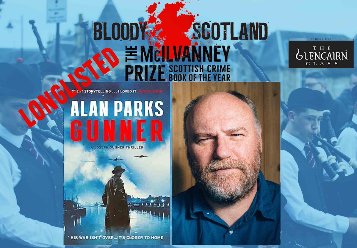 BloodyScotland's tweet image. Longlisted this year for Gunner, @AlanJParks is no stranger to The McIlvanney Prize, having won it in 2022 for May God Forgive. Alan is on a panel this year with Dominic Nolan (White City) and David F Ross (The Weekenders): bloodyscotland.com/event/in-the-s…