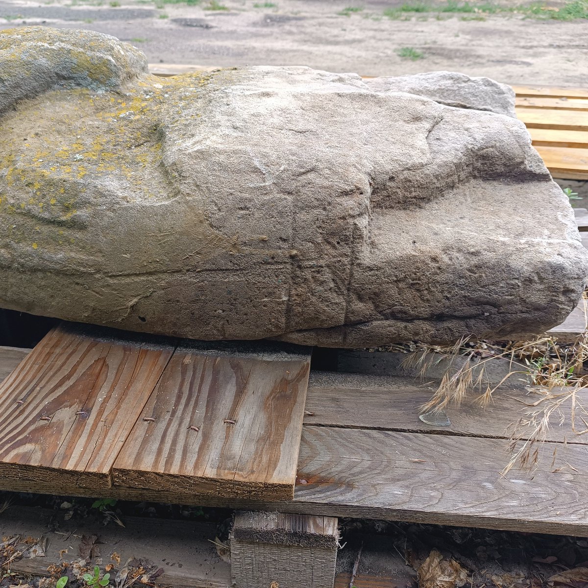 Цікавий ідол, який викликав жваву дискусію в соцмережах.
Хтось називає його новоділом, а хтось вірить - що трохи перероблений оригінал.Очевидно, вона була закопана майже на половину і тому нижня пола каптану гарно збереглась, можна роздивитися навіть його декор.