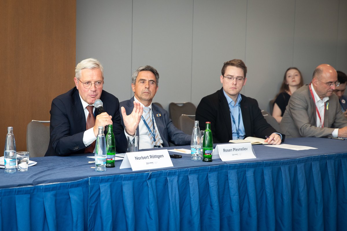 GLOBSEC's tweet image. At #GLOBSEC2025, securing the future of Europe in the new global order and the place of German leadership was also addressed.
From external and domestic security threats to economic pressures, migration dilemmas and reinventing transatlantic relations, the message was clear:…