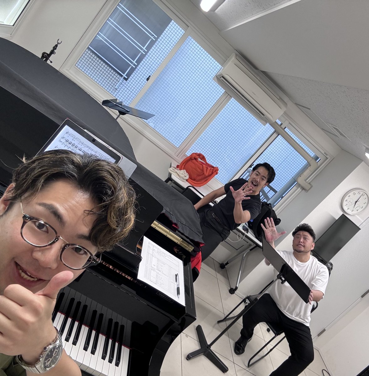 そして7/20の信州音楽博覧会にむけてリハーサル💪💪💪
（後ろの歌手2名、謎の演技をしてらっしゃる）