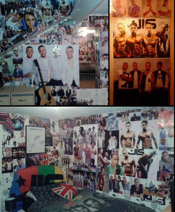 jamiesbubble's tweet photo. When my bedroom used to look like this and all that merch is deffo still in a box of tour things 🥹
#JLSThrowBackThursday https://t.co/Vx27D0N8JO