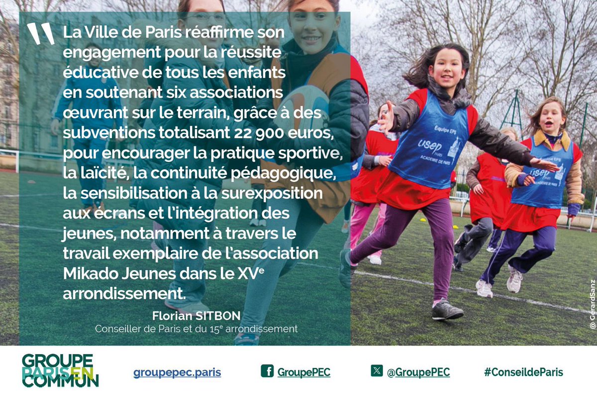 Élu-e-s Paris En Commun (@groupepec) on Twitter photo Au #ConseildeParis, <a href="/FlorianSitbon/">Florian Sitbon</a> a salué le soutien de la Ville aux associations éducatives, soulignant leur rôle essentiel pour l’inclusion, la solidarité et l’accompagnement des enfants. Au #ConseildeParis, <a href="/FlorianSitbon/">Florian Sitbon</a> a salué le soutien de la Ville aux associations éducatives, soulignant leur rôle essentiel pour l’inclusion, la solidarité et l’accompagnement des enfants.