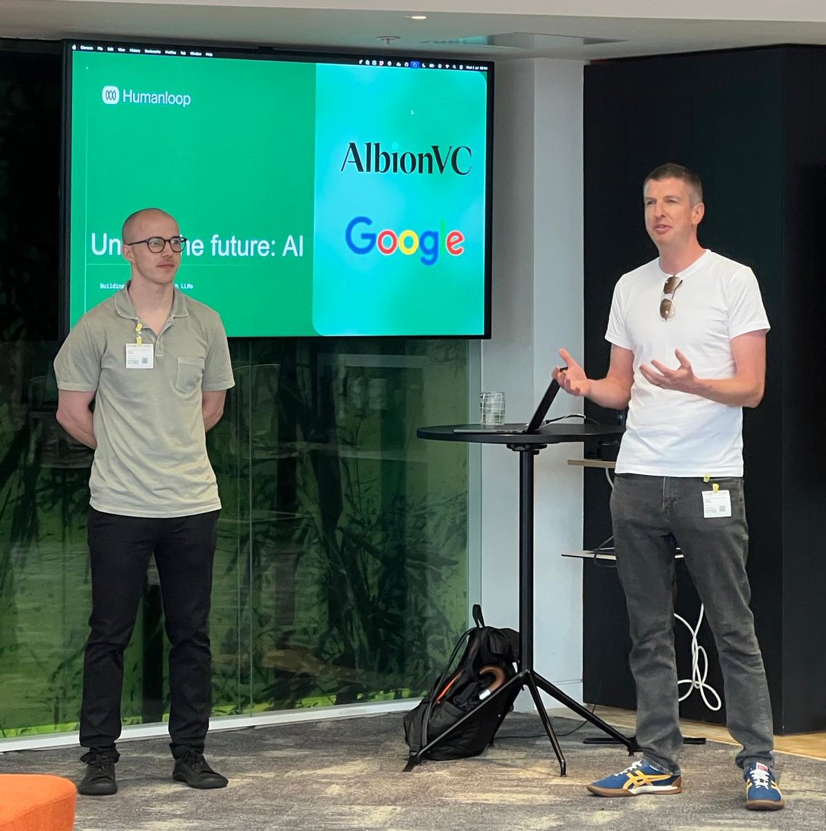 AlbionVC's tweet image. AI-native products are evolving fast. At our 𝐔𝐧𝐥𝐨𝐜𝐤 𝐭𝐡𝐞 𝐅𝐮𝐭𝐮𝐫𝐞: 𝐀𝐈 𝐁𝐫𝐞𝐚𝐤𝐟𝐚𝐬𝐭 with @humanloop &amp;amp; @googlecloud, we explored what it takes to build, evaluate, and differentiate LLM apps. Thank you to everyone who joined. #AI #LLMs #Startups