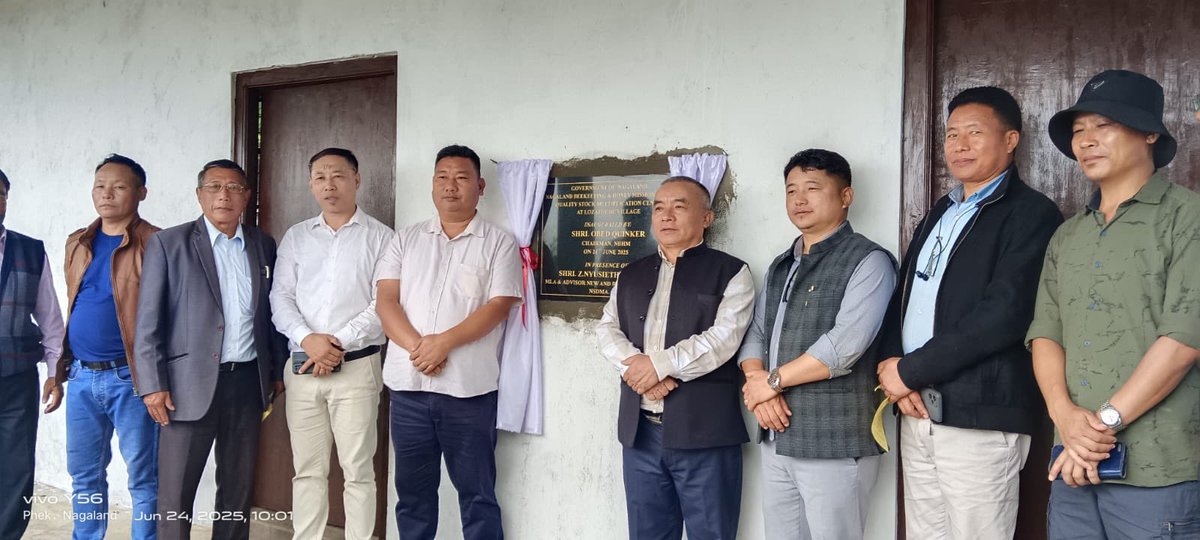 Inaugurated Quality Bee stock Multiplication Centres at N.Longidang village under Wokha district, Lozaphuhu village under Phek district and Mima village under Kohima district. These Bee Breeding centres will serve as power house for the entire state and also for the neighbouring