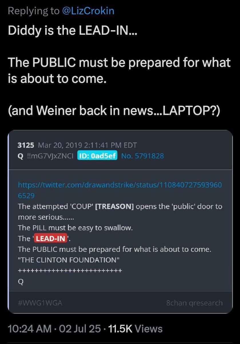 More than anything else,

the public needs to be told the 

truth about the 🩸🧍‍♂️  children 

publicly. 

If they are not,we can bet that the Deep State is not gone and the disclosure to the 5D'ers was to falsely appease those that are awake. 

NewsForce