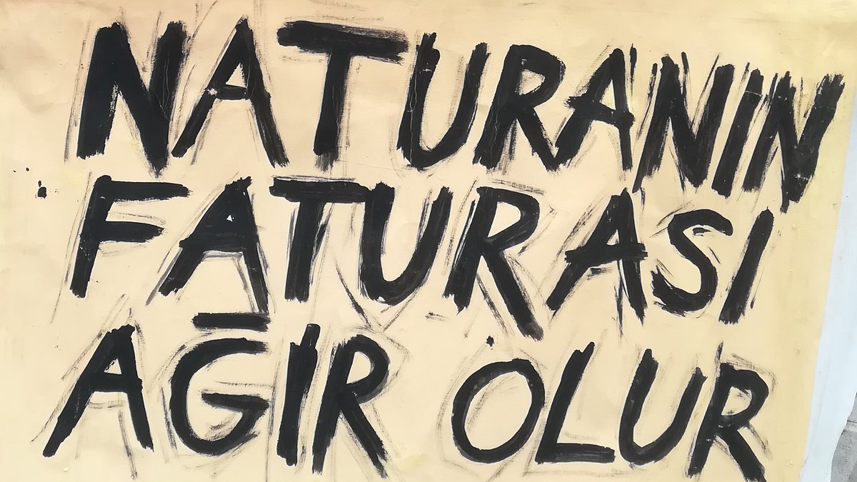 VAktivistler's tweet photo. NATURANIN FATURASI AĞIR OLUR #MadenYasasınıGeriCek https://t.co/ANxp0tiUMI