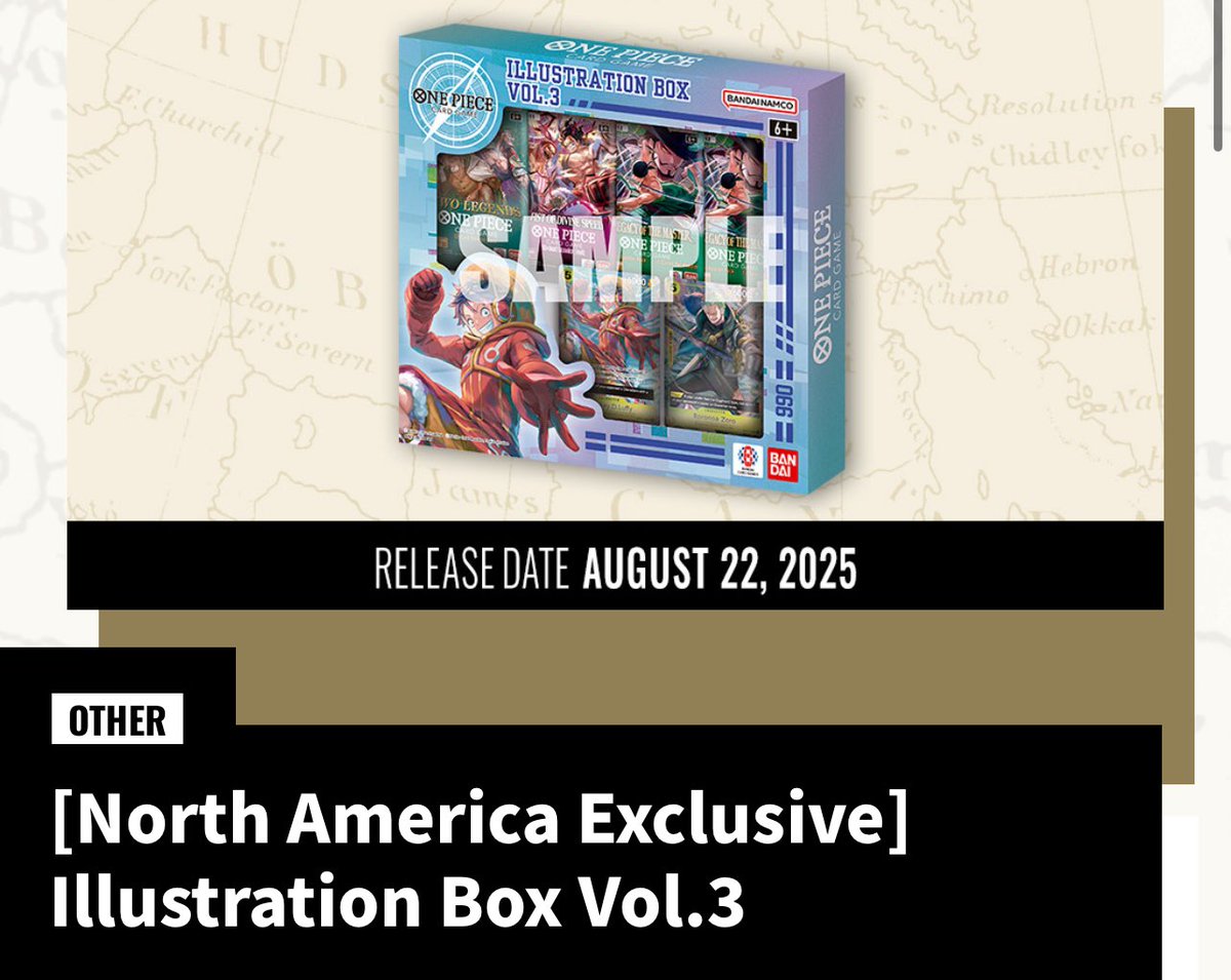 MrAllSunday_TCG's tweet photo. Illustration Box Vol. 3 has been spoiled with an August release date! This box looks to feature alternate art versions of OP07 Egghead Luffy and Zoro. 

How will these stack up against the other alternate arts available for these cards? 

#onepiece #optcg #onepiececardgame https://t.co/mgOhNEfRLD