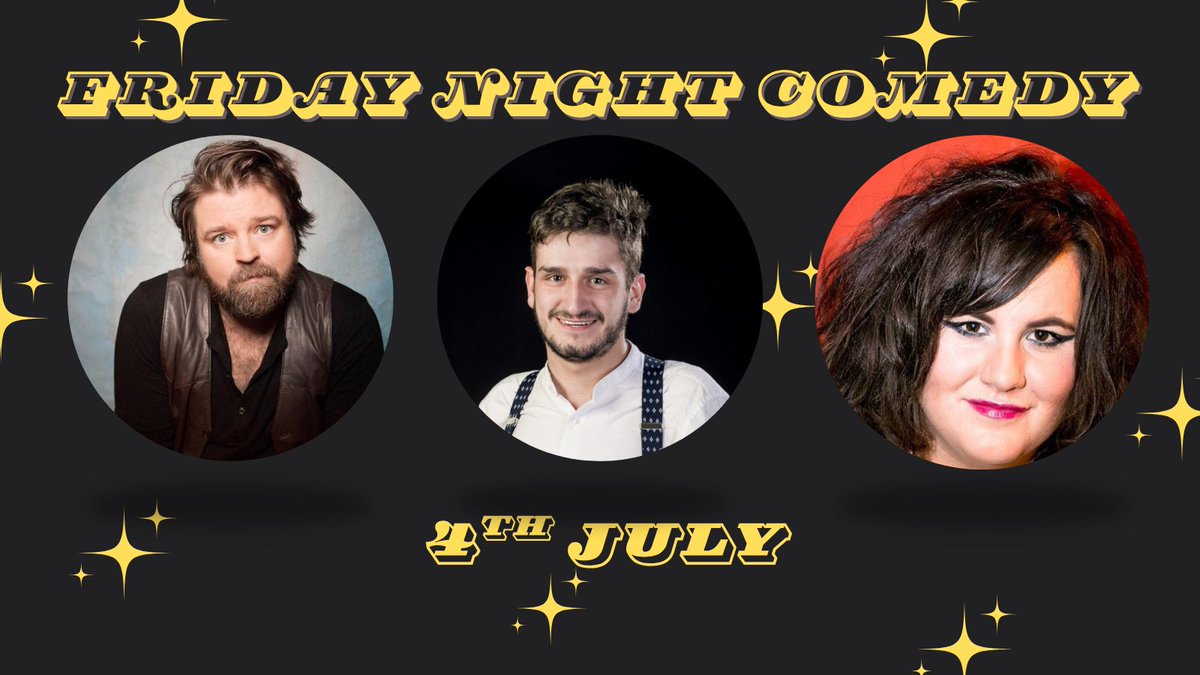 AlexandersLive's tweet image. FRIDAY NIGHT COMEDY!
Tomorrow night we have @GlennWool, @JackGleadow and Daisy Earl on the stage for another banging night of stand-up! Make sure you book tickets: alexanderslive.seetickets.com/event/friday-n…