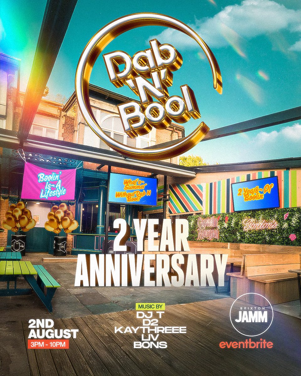 dabnbool's tweet image. The First Time Was So Nice, We Had To Do It Twice🙂‍↔️!

We Coming Back To Brixton Jamm To Celebrate Our 2 Year Anniversary🥳Tickets Out Friday 12PM!

#DNBTurns2️⃣