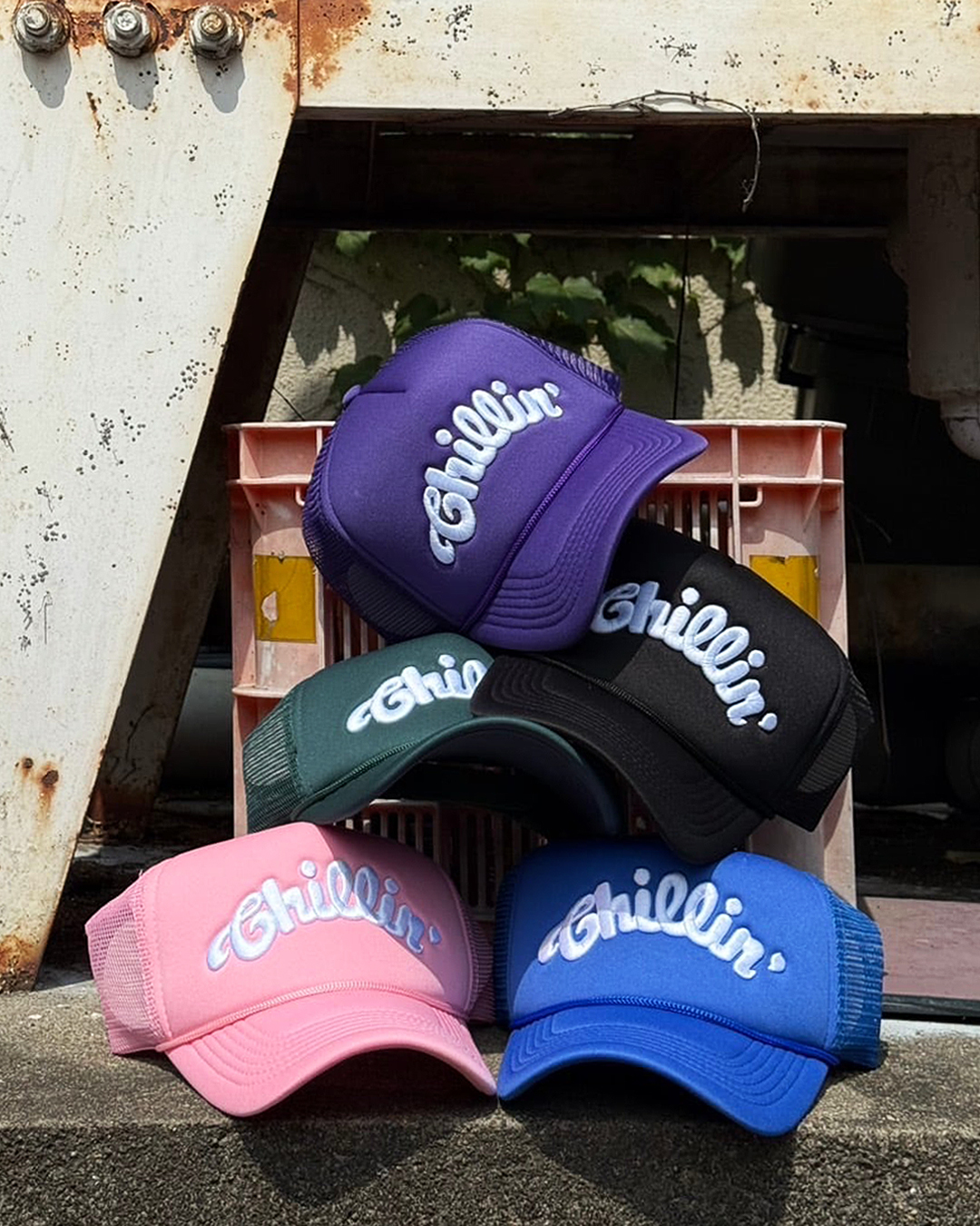 Chillin' ショートパンツ&メッシュキャップ Chillin' ショートパンツ&メッシュキャップ Chillin´ ショートパンツ