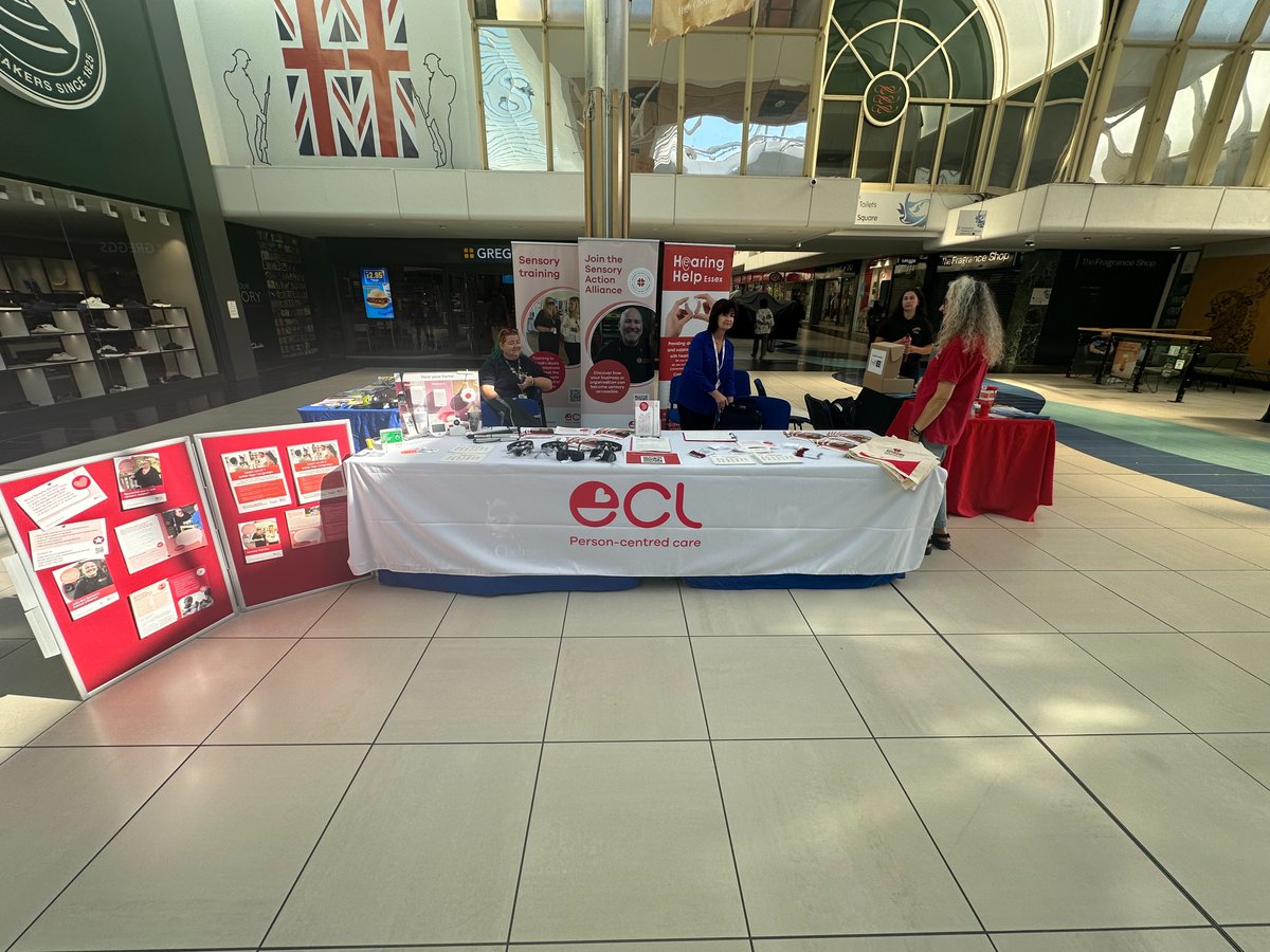 ECL Sensory Service (@eclsensory) on Twitter photo We're at <a href="/HighChelmer/">High Chelmer</a> in #Chelmsford today helping people explore how we can support their sight and/or hearing needs — why not pop along and see what we're all about?
We'll be here until late afternoon, so come say hello! We’d love to meet you! We're at <a href="/HighChelmer/">High Chelmer</a> in #Chelmsford today helping people explore how we can support their sight and/or hearing needs — why not pop along and see what we're all about?
We'll be here until late afternoon, so come say hello! We’d love to meet you!