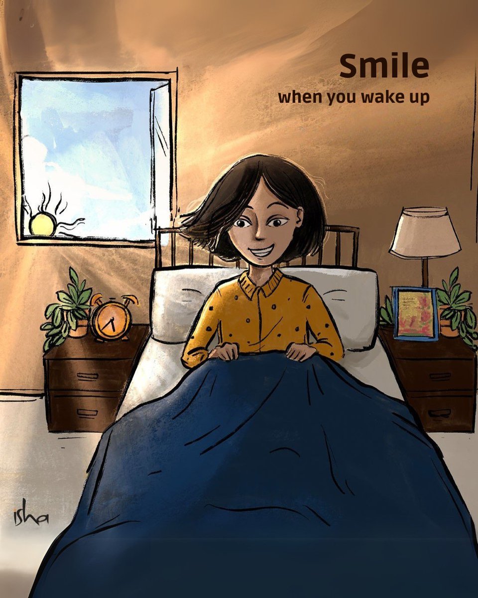 ishafoundation's tweet photo. Being aware during the transition from wakefulness to sleep😴, and from sleep to wakefulness is an opportunity that all spiritual seekers can make use of. If you transition in awareness, the quality of the very last moment before falling asleep will be enhanced when you wake up. The same goes for the transition from sleep to wakefulness. 

Try this: Tonight when you go to sleep, create a joyful and loving atmosphere within you, and fall asleep with a smile😊. When you wake up in the morning, you will see that quality radiating out of you.