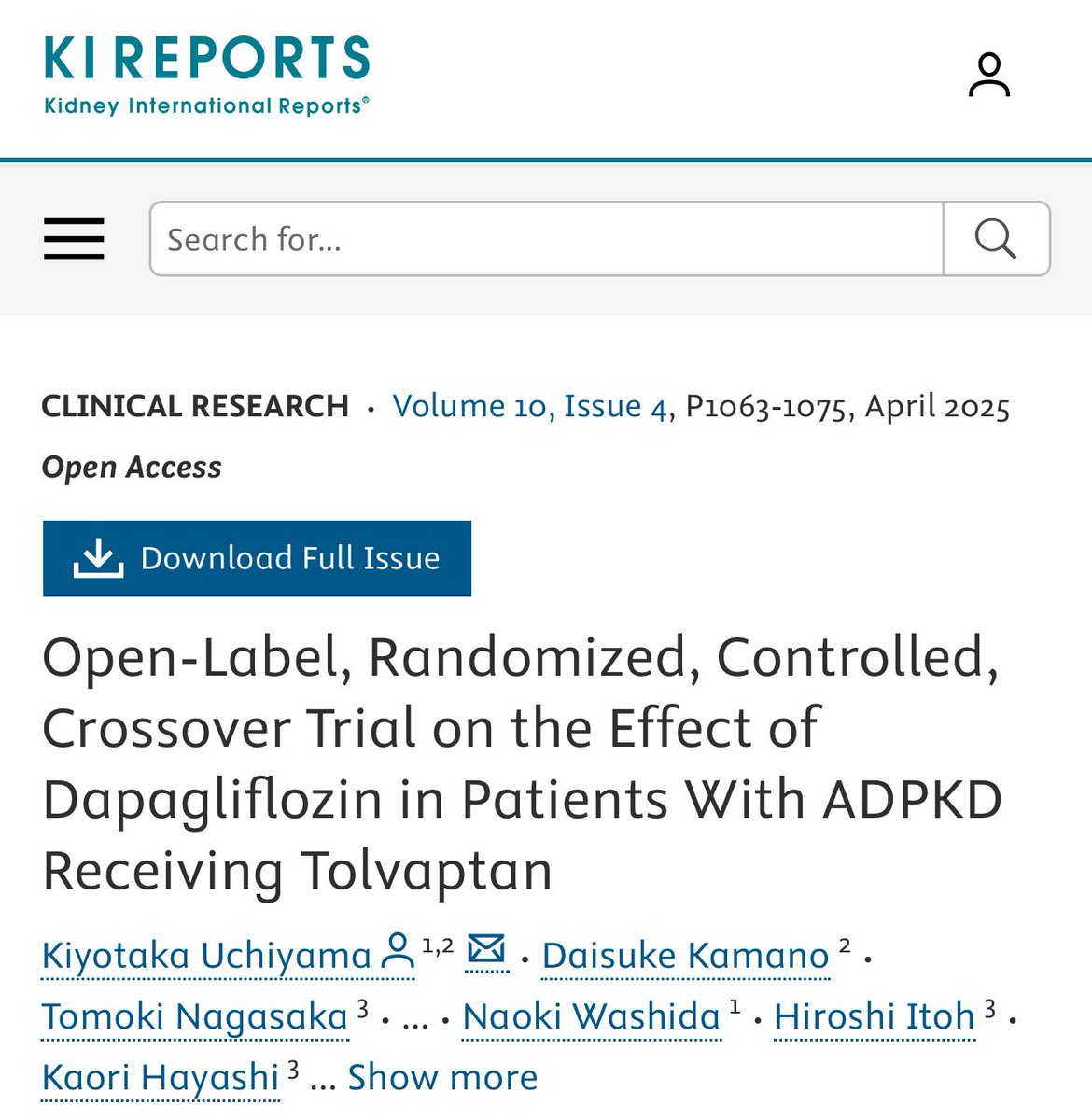 The trial demonstrated the additive benefits of dapagliflozin, including a slower ⬇️ in kidney functn &amp; reduced kidney volume growth, without signif safety concerns. Also, dapa improved other parameters, such as decreased body wt, lower SBP &amp; ⬆️ hb levels.
kireports.org/article/S2468-…