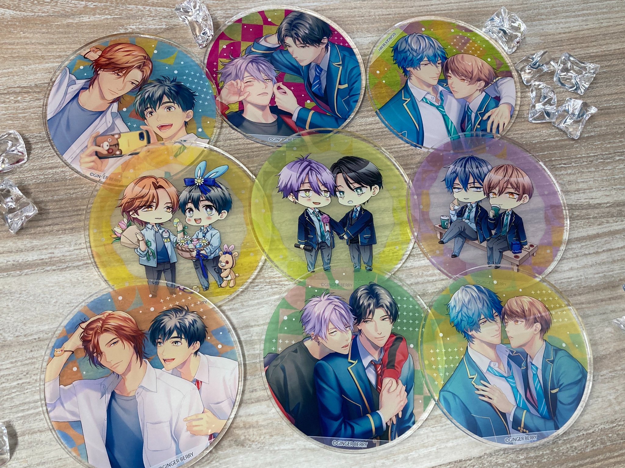 男子高校生、はじめての グラッテ 特典 缶バッジ 5点セット アニメイトカフェグラッテ on X: 